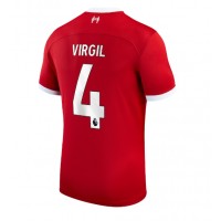 Dres Liverpool Virgil van Dijk #4 Domáci 2023-24 Krátky Rukáv